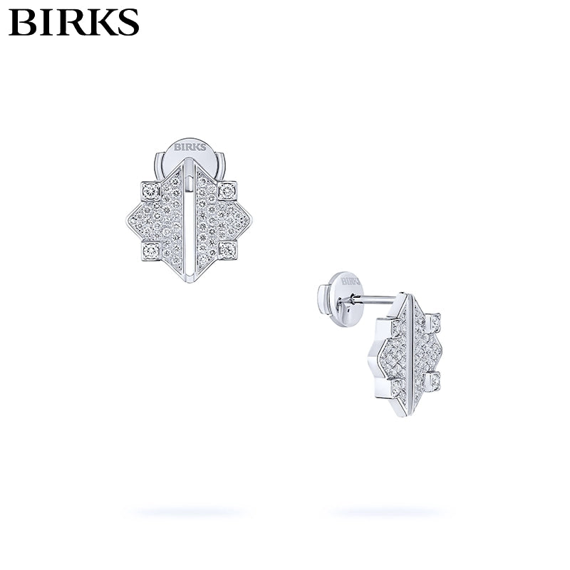 Muse Guilloché Natural Diamond Earrings