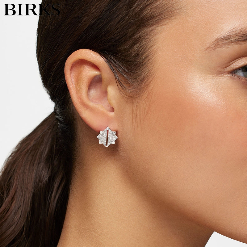 Muse Guilloché Natural Diamond Earrings
