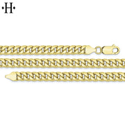 10kt 5.5mm Semi-Solid Miami Cuban Necklace