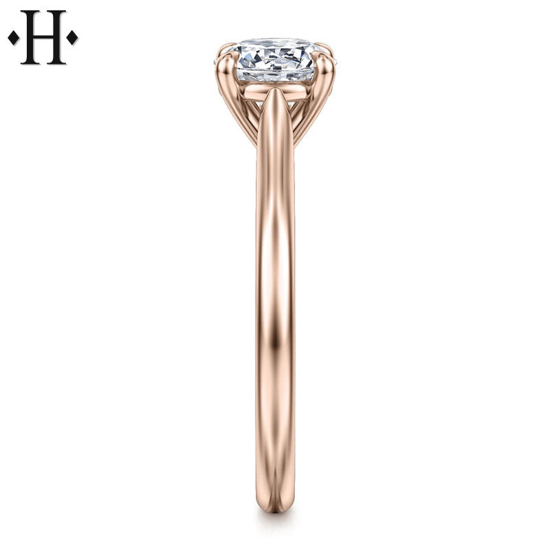 1.03ctw Round Cut Lab Grown Diamond Ring