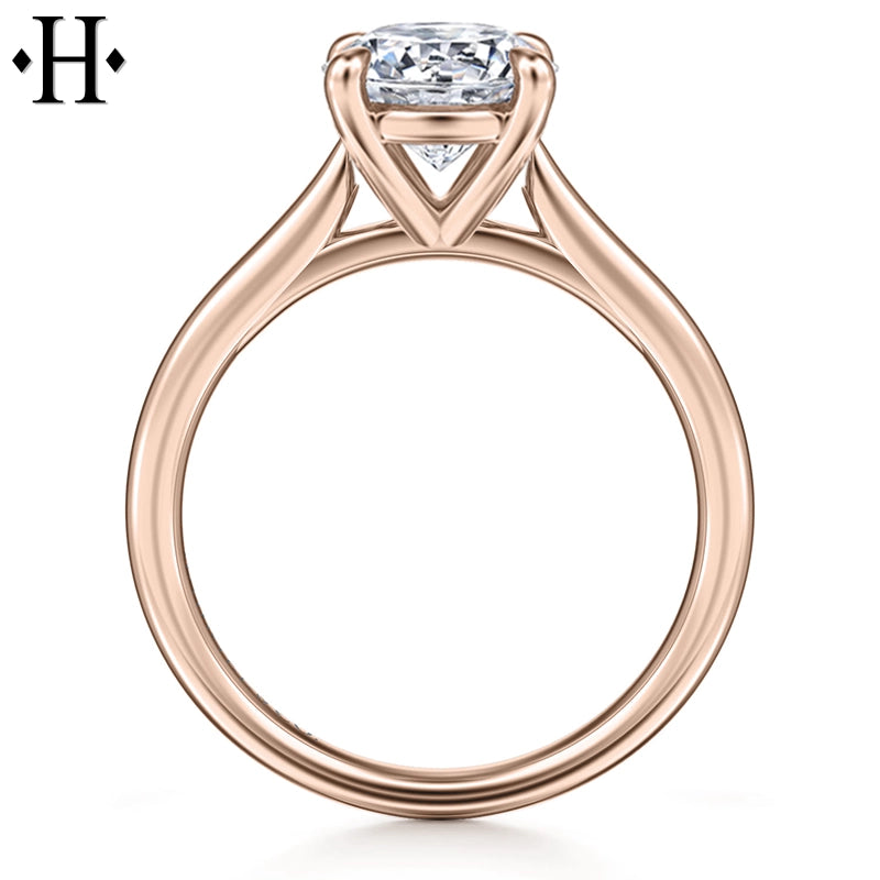1.00ctr-3.00ctr Round Cut Lab Grown Diamond Ring Tailor Made