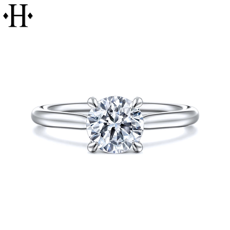 0.75ctr-1.25ctr Round Cut Natural Diamond Ring Tailor Made