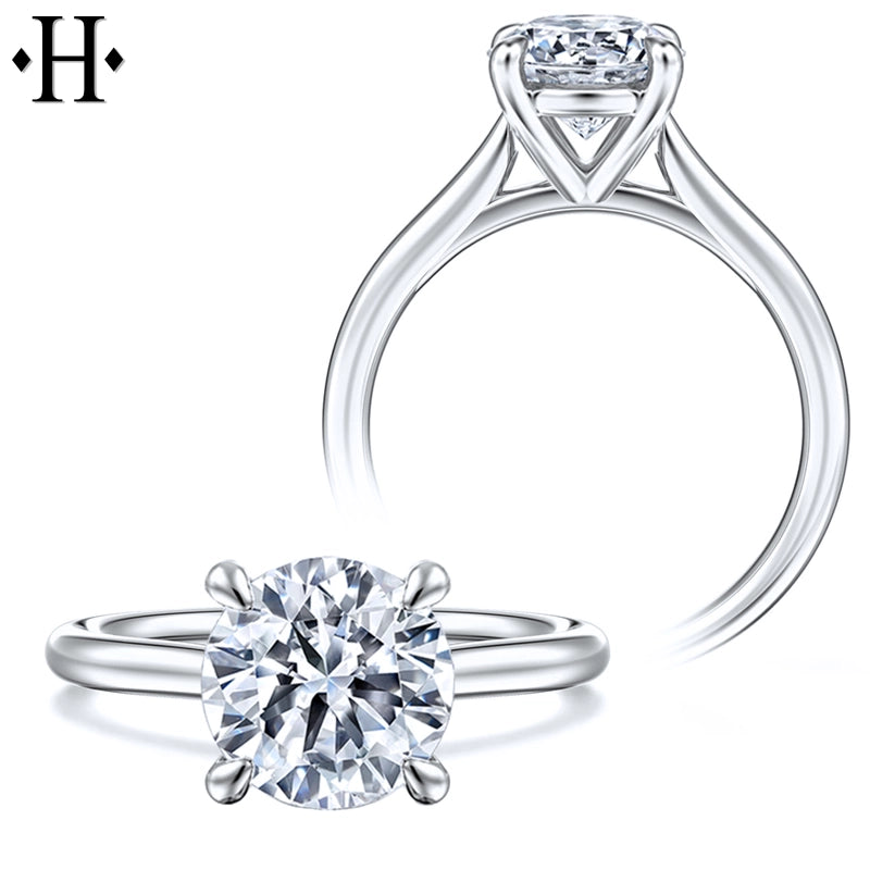3.07ctw Round Cut Lab Grown Diamond Ring