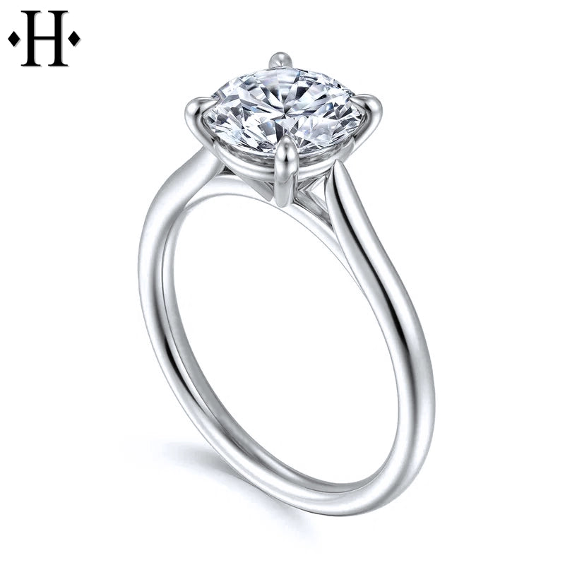 3.07ctw Round Cut Lab Grown Diamond Ring