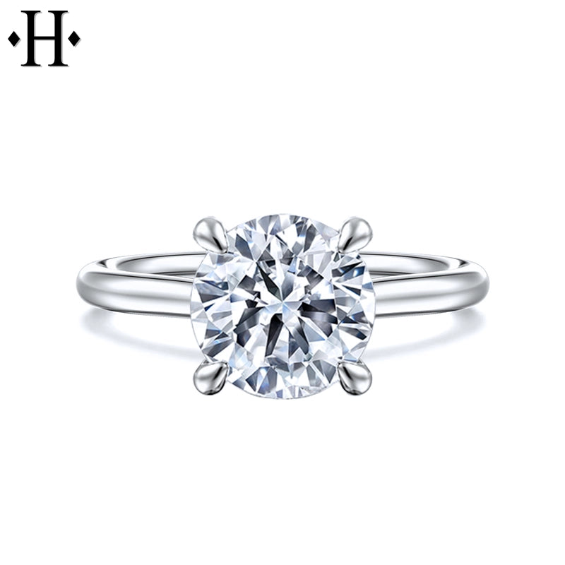 3.07ctw Round Cut Lab Grown Diamond Ring