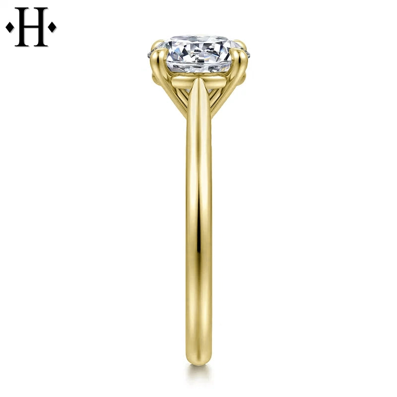 1.00ctr-3.00ctr Round Cut Lab Grown Diamond Ring Tailor Made