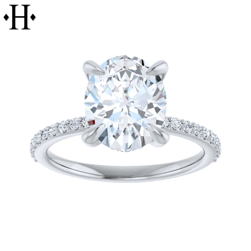 2.30ctw Oval Cut Lab Grown Diamond Ring