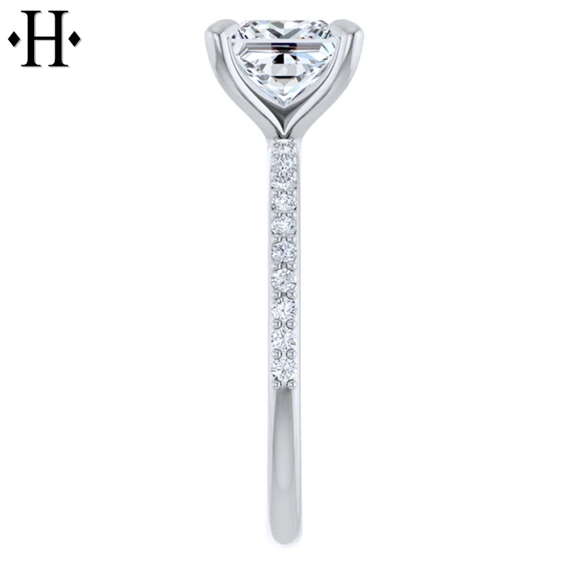 1.70ctw Princess Cut Lab Grown Diamond Ring