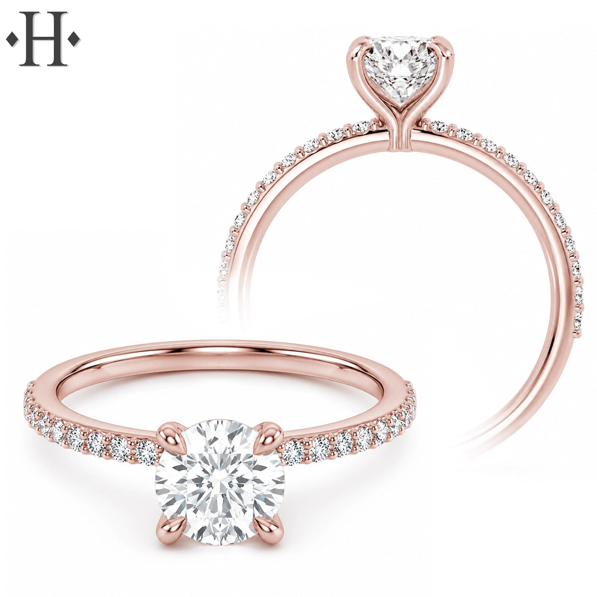 1.20ctw Round Cut Lab Grown Diamond Ring