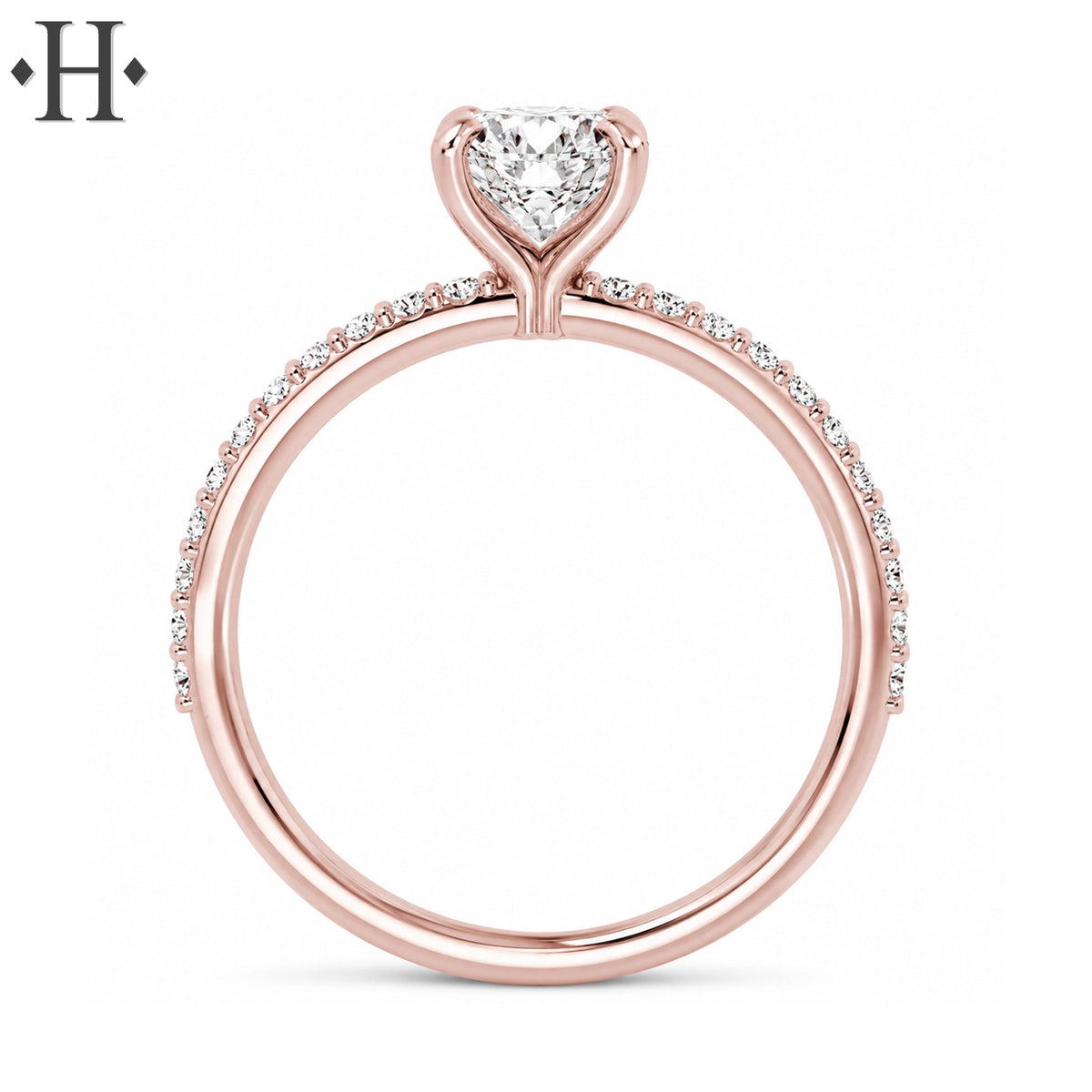 1.20ctw Round Cut Lab Grown Diamond Ring