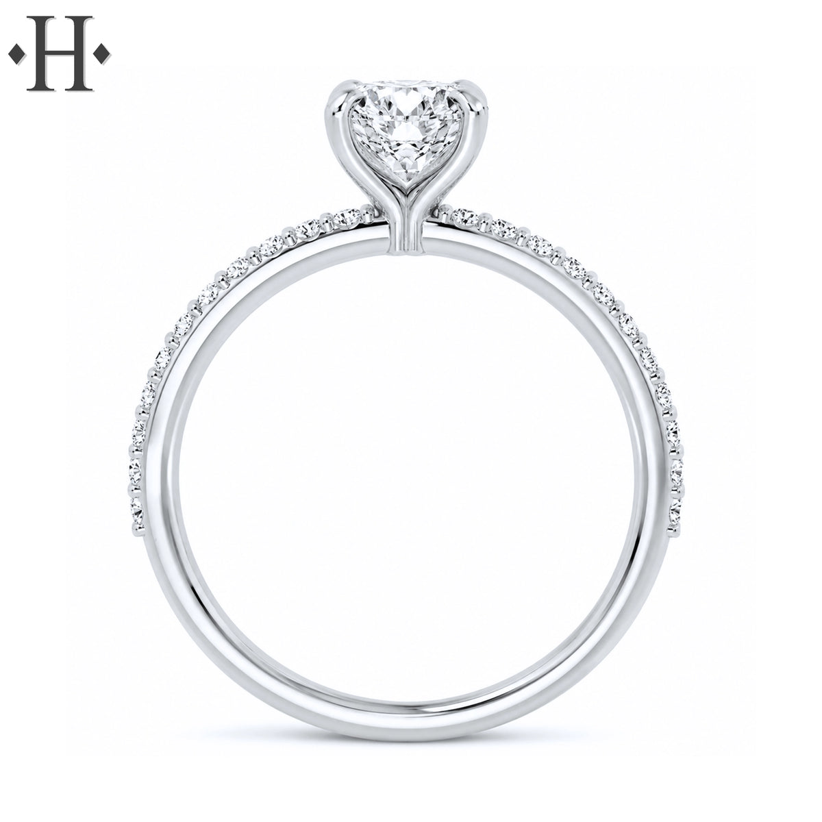 1.73ctw Round Cut Lab Grown Diamond Ring