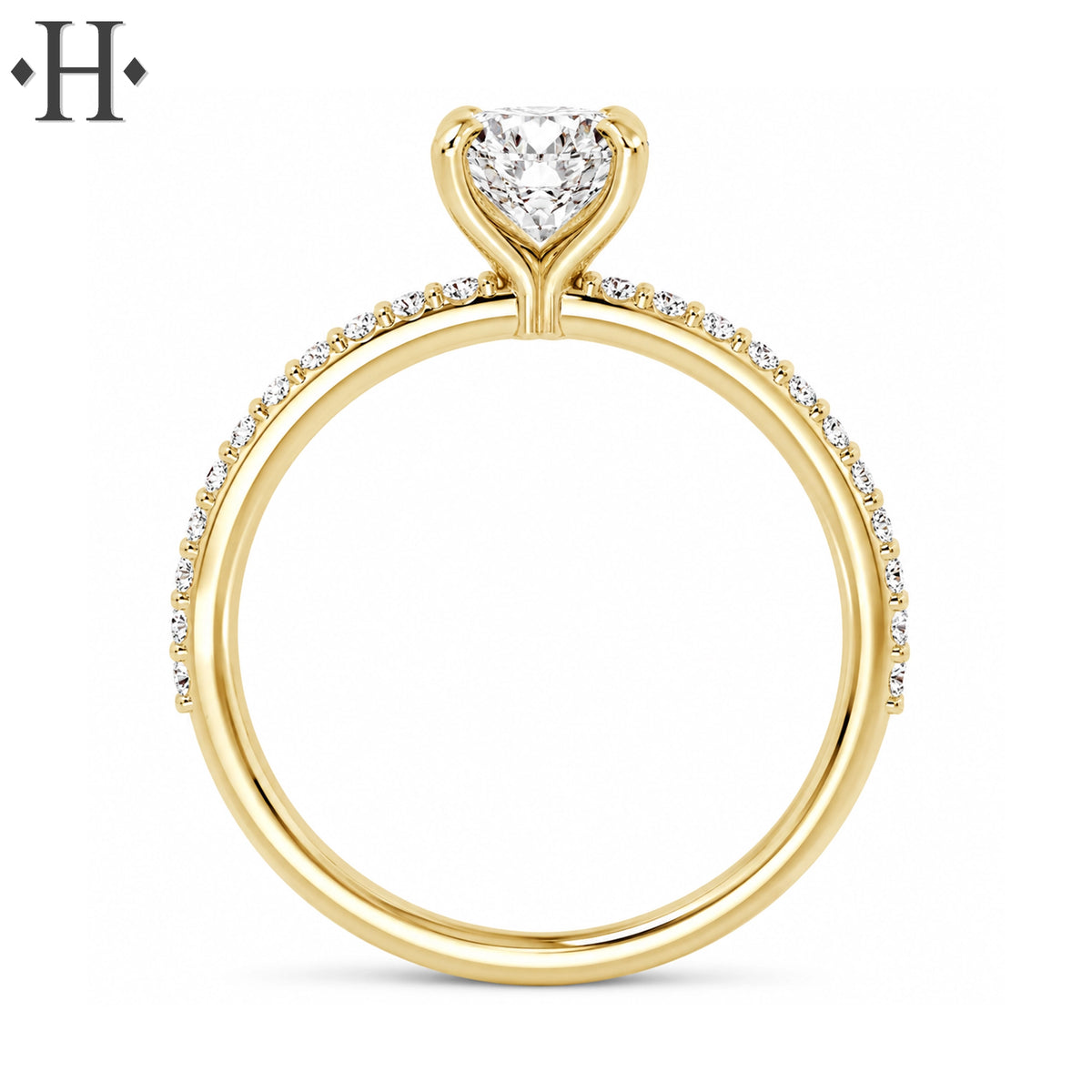 1.21ctw Round Cut Lab Grown Diamond Ring