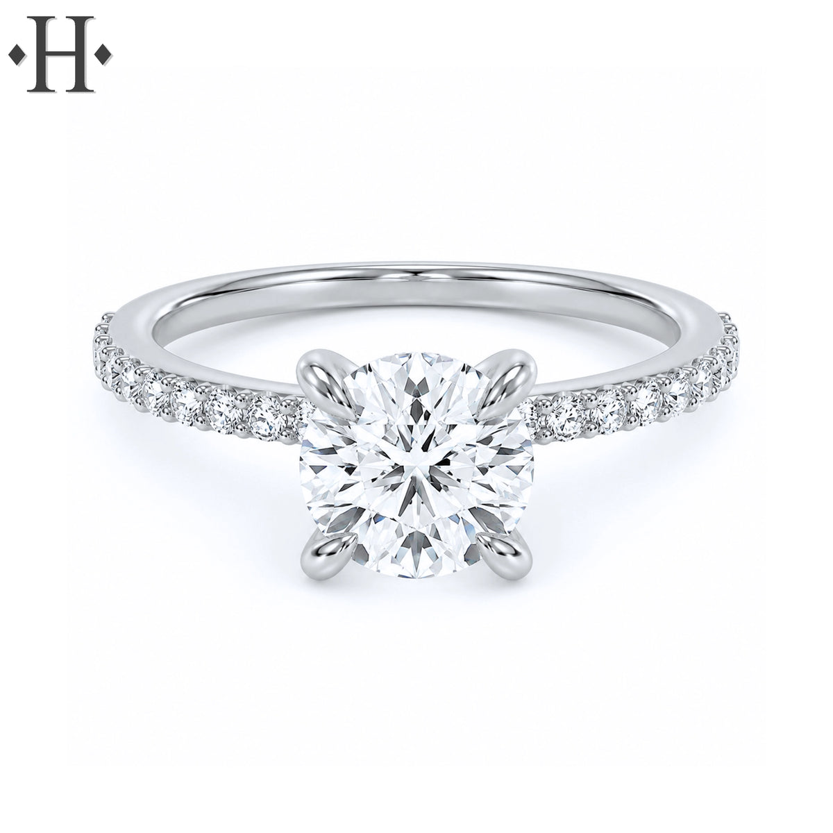 2.20ctw Round Cut Lab Grown Diamond Ring
