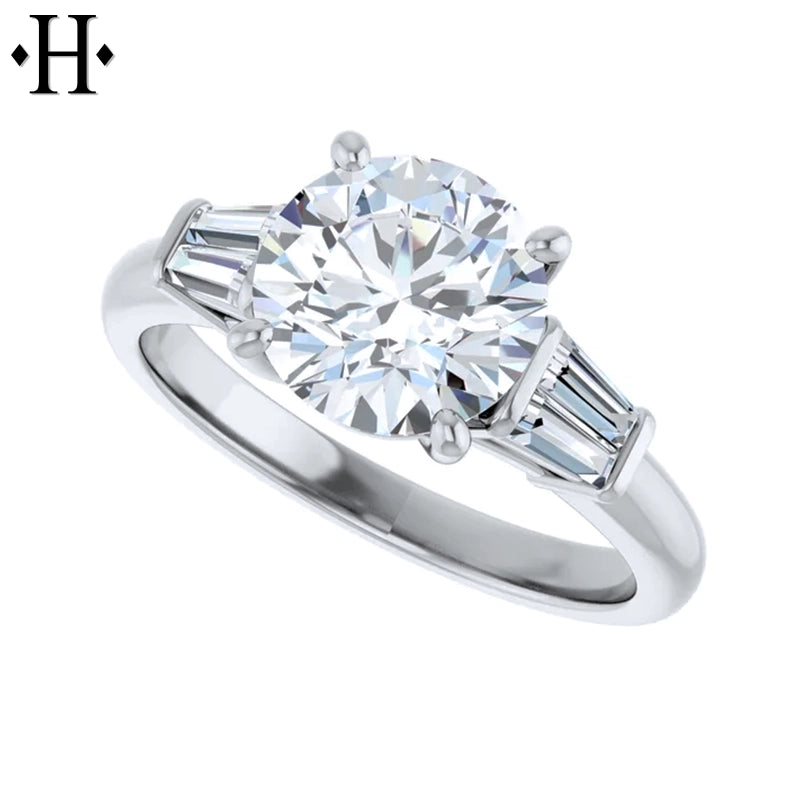 1.50ctr-3.00ctr Round Cut Diamond Ring