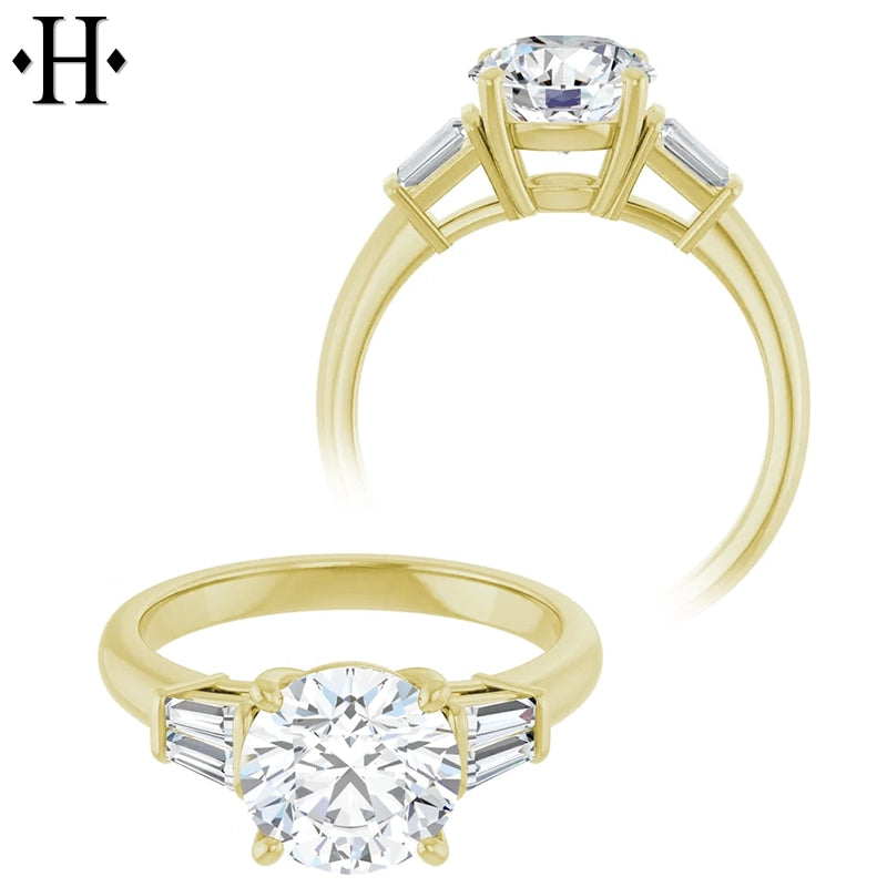 1.50ctr-3.00ctr Round Cut Diamond Ring