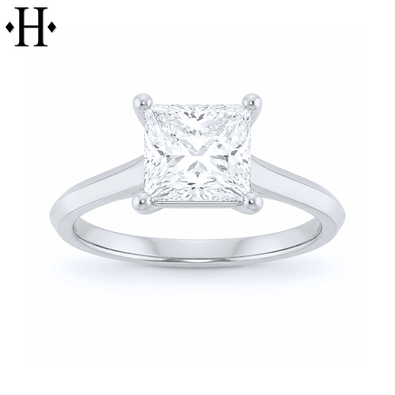 1.75ctw Princess Cut Lab Grown Diamond Ring