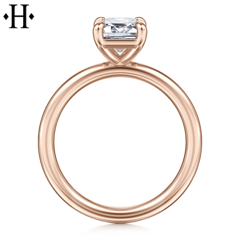 1.00ctr-2.00ctr Emerald Cut Lab Grown Diamond Ring Tailor Made