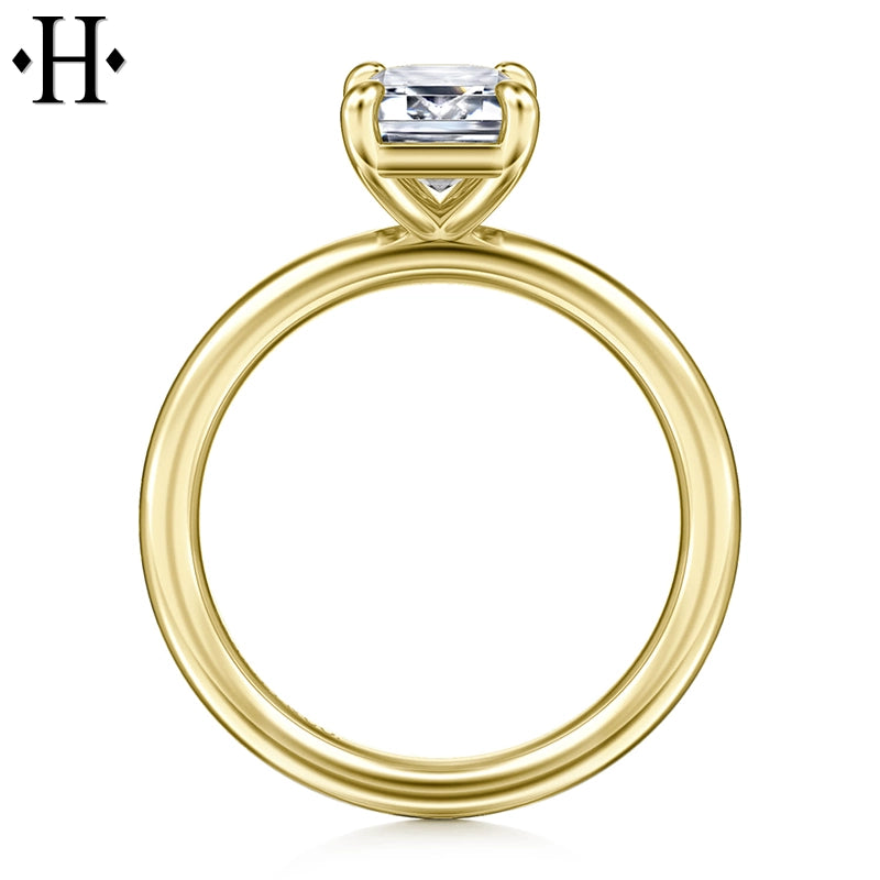 1.00ctr-2.00ctr Emerald Cut Lab Grown Diamond Ring Tailor Made