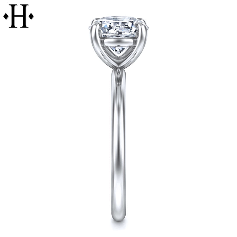 1.00ctr-2.00ctr Round Cut Lab Grown Diamond Ring Tailor Made