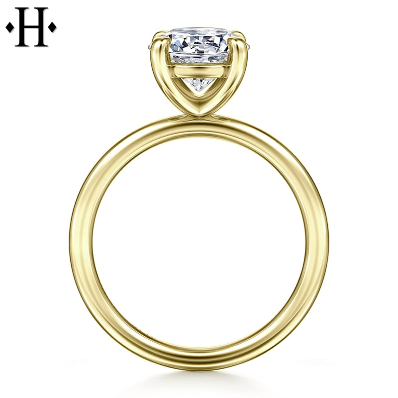 1.00ctr-2.00ctr Round Cut Lab Grown Diamond Ring Tailor Made