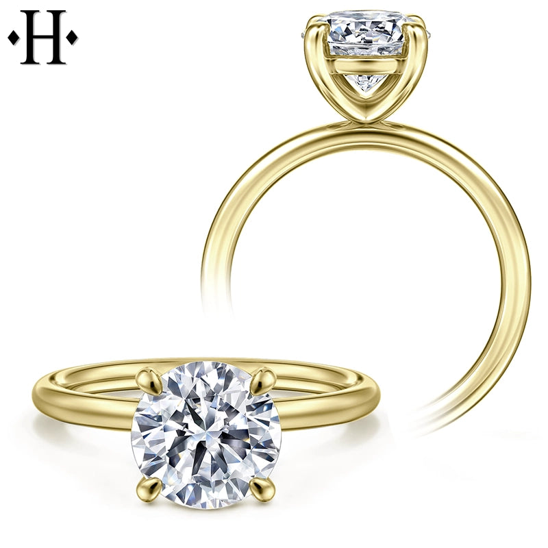 1.00ctr-2.00ctr Round Cut Lab Grown Diamond Ring Tailor Made