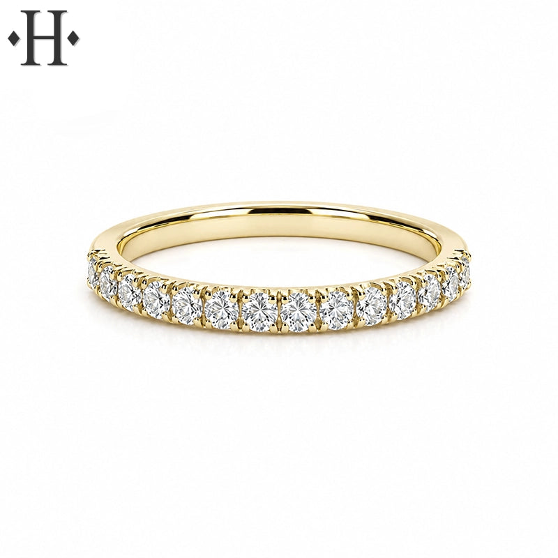 0.25ctw Lab Grown Diamond French Cut Pavé Ring 2.0mm