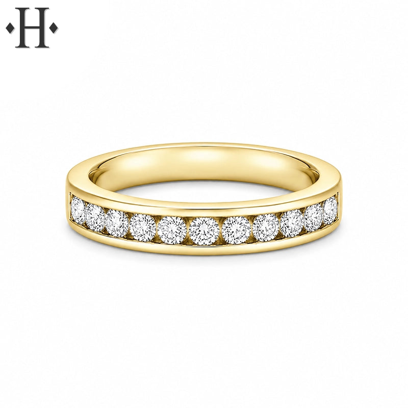 0.50ctw Lab Grown Diamond Channel Ring 3.7mm