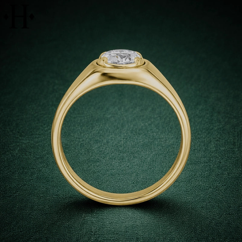 1.00ct Lab Grown Oval Cut Diamond Ring