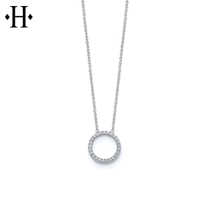 0.25cts Circle Lab Grown Diamond Necklace