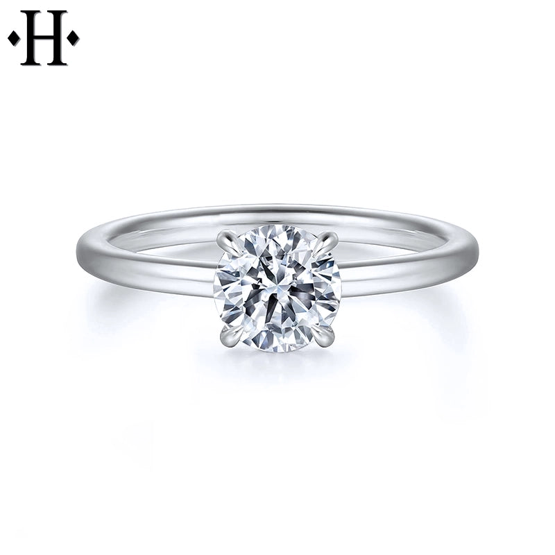 1.05ctw Round Cut Lab Grown Diamond Ring