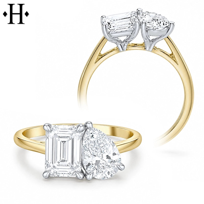 2.50ctw Toi et Moi Lab Grown Diamond Ring