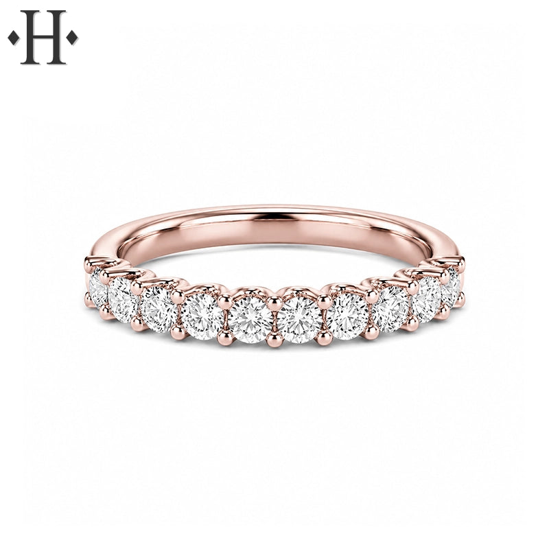 0.50ctw Lab Grown Diamond French U-Pavé Ring 2.5mm