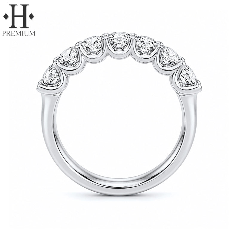 1.05ctw Premium Natural Diamond French U-Pavé Ring 3.5mm