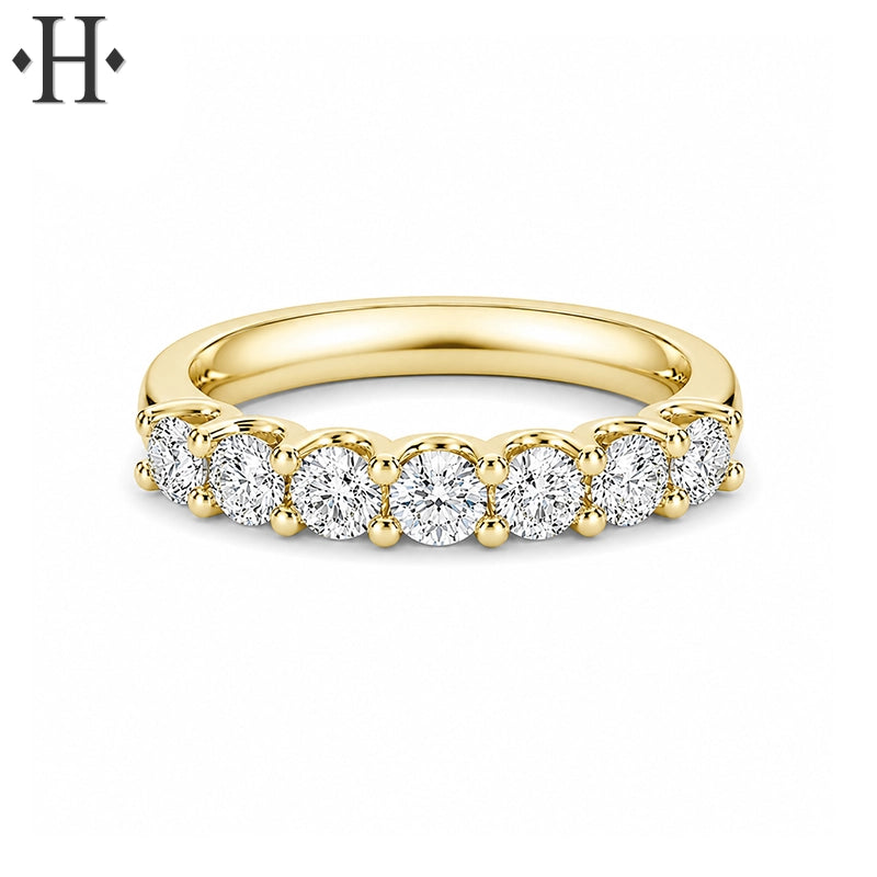 1.05ctw Lab Grown Diamond French U-Pavé Ring 3.5mm