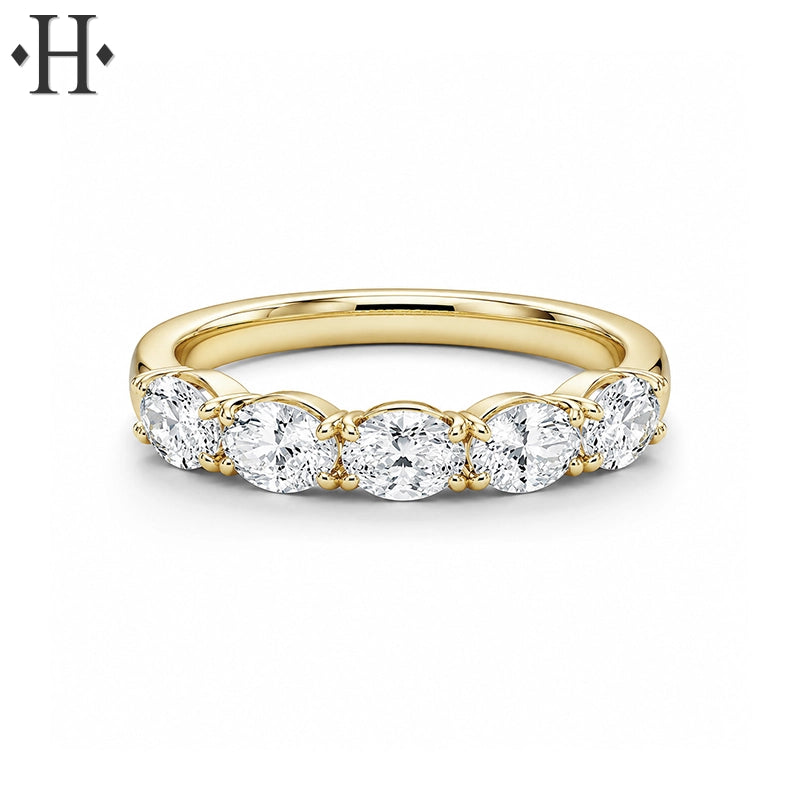1.15ctw Lab Grown Oval Cut Diamond Ring 3.5mm