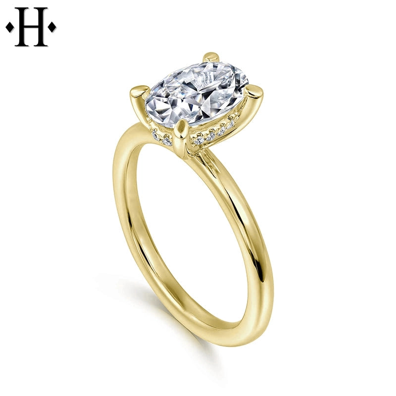 1.57ctw Oval Cut Lab Grown Diamond Ring