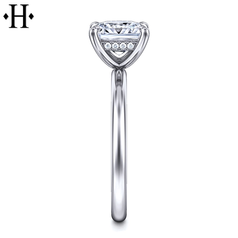 1.55ctw Princess Cut Lab Grown Diamond Ring