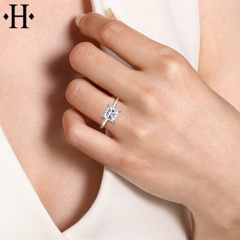 1.55ctw Princess Cut Lab Grown Diamond Ring