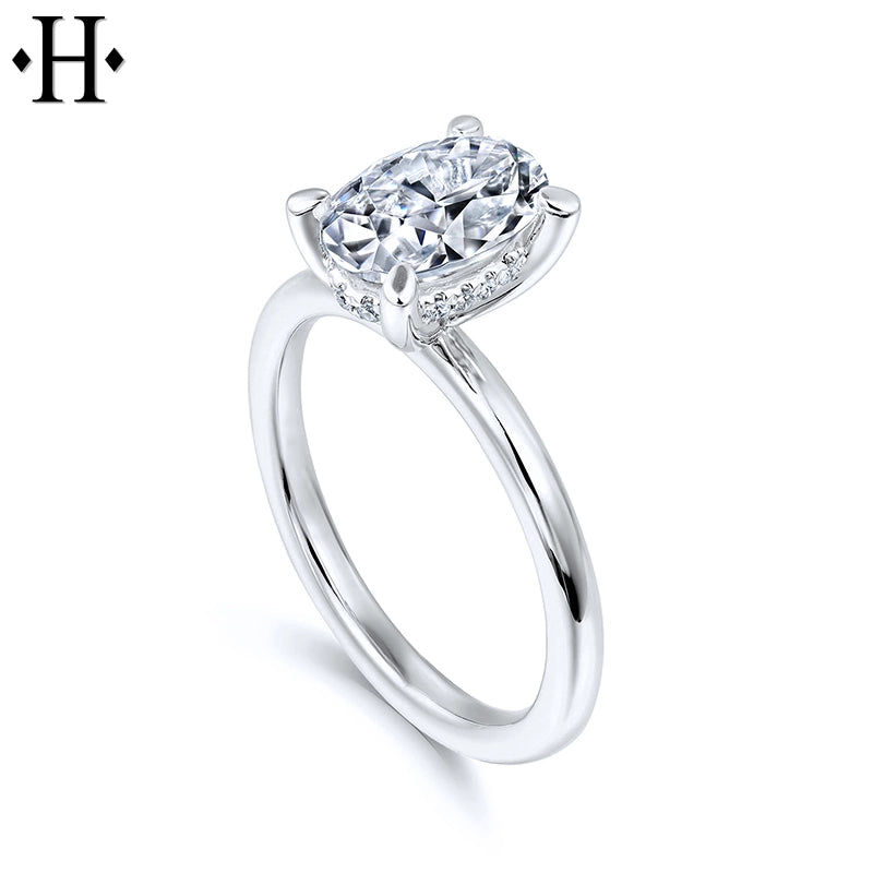 1.57ctw Oval Cut Lab Grown Diamond Ring