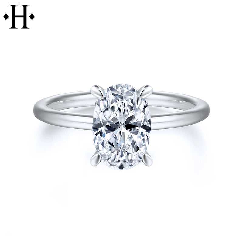 1.57ctw Oval Cut Lab Grown Diamond Ring