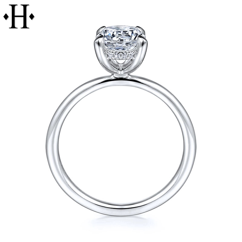 1.57ctw Oval Cut Lab Grown Diamond Ring