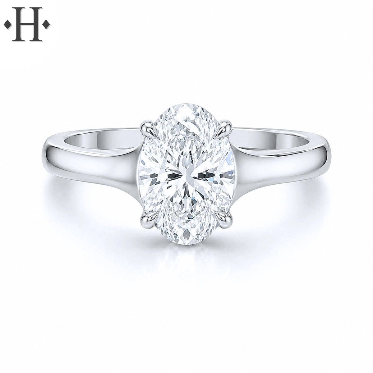 1.00ctr-1.50ctr Oval Cut Lab Grown Diamond Ring Tailor Made
