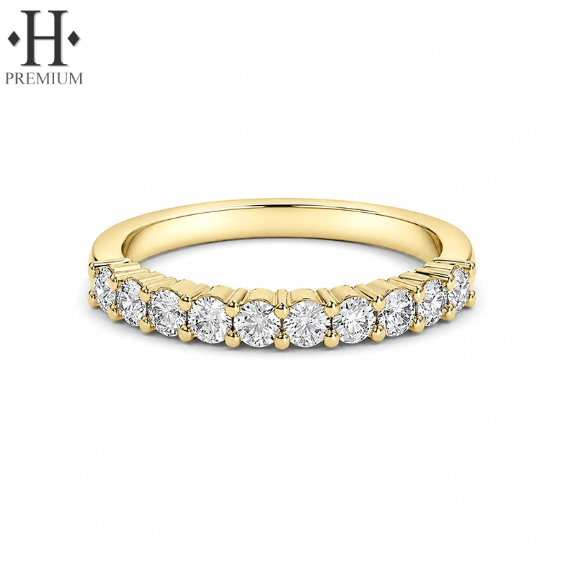 0.50ctw Premium Natural Diamond Shared Prong Ring 2.5mm