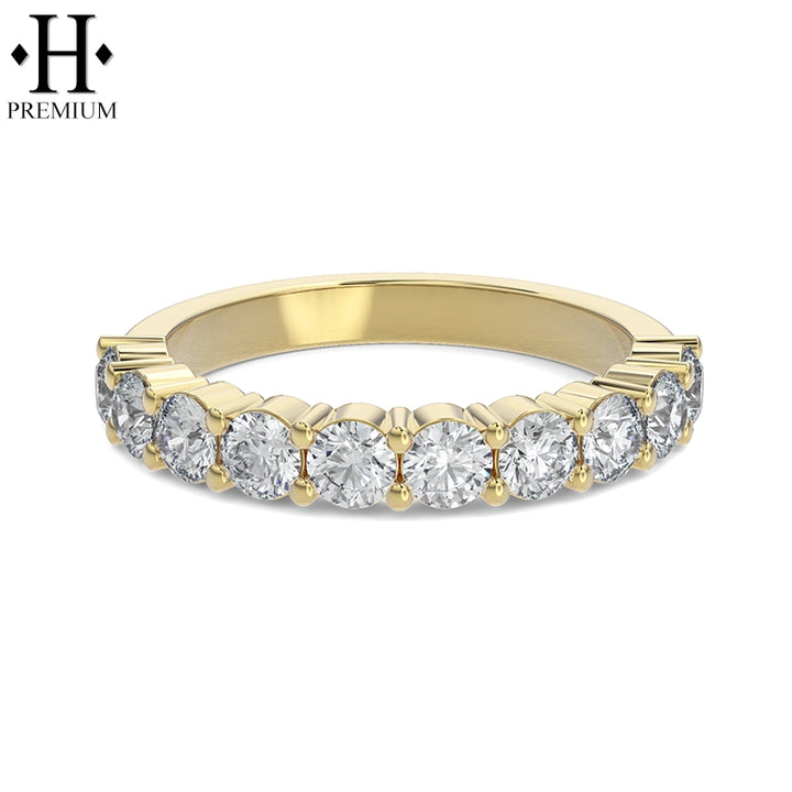 Premium Natural Diamond Shared Prong Ring 3.0mm