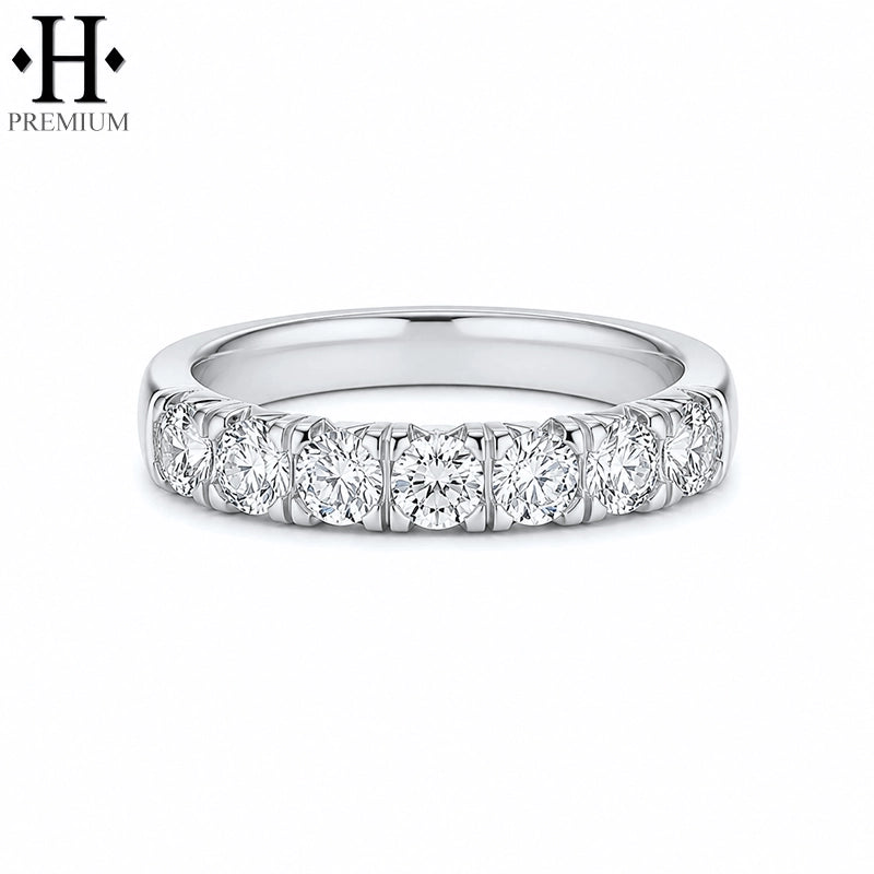 1.05ctw Premium Natural Diamond French Cut Pavé Ring 4.0mm