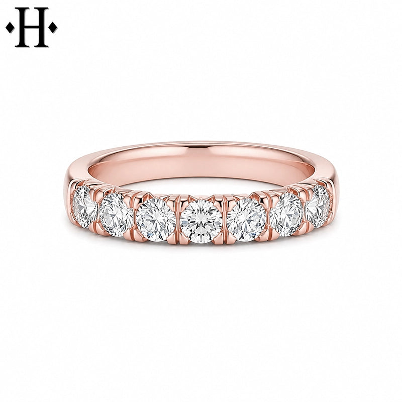 1.05ctw Lab Grown Diamond French Cut Pavé Ring 4.0mm