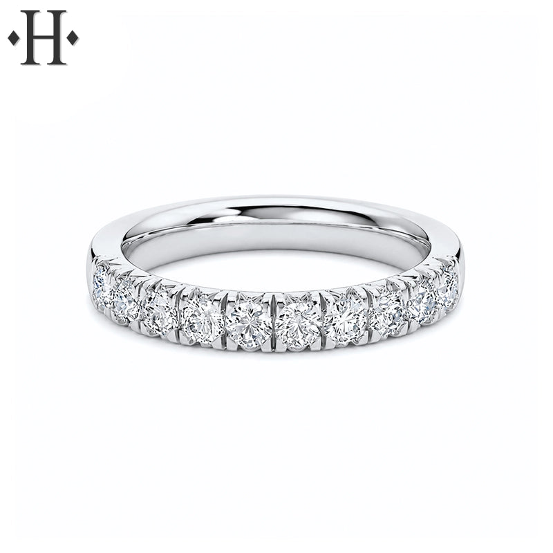 0.50ctw Lab Grown Diamond French Cut Pavé Ring 3.0mm