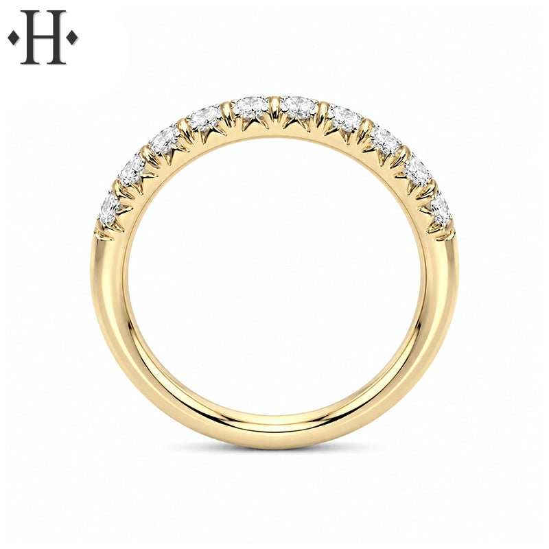 0.50ctw Lab Grown Diamond French Cut Pavé Ring 3.0mm