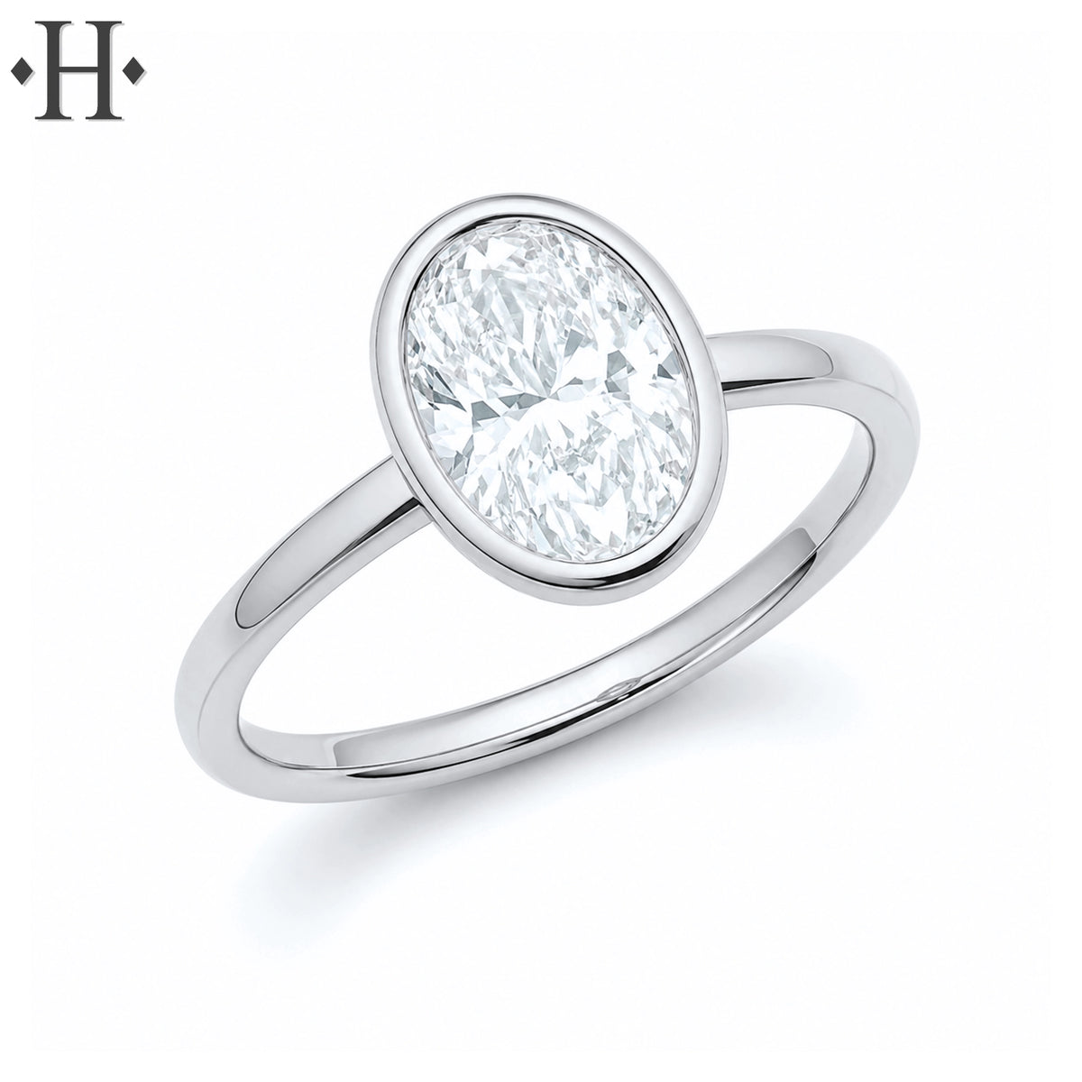 1.50ctr Oval Cut Lab Grown Diamond Ring