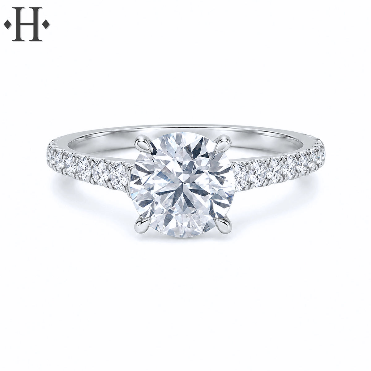 2.50ctw Round Cut Lab Grown Diamond Ring
